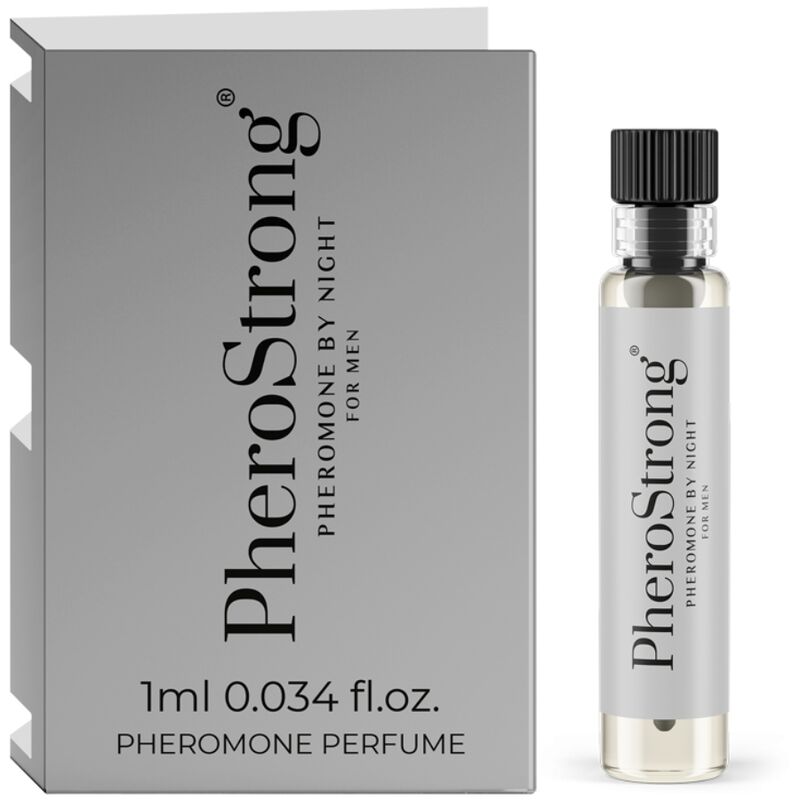 Imagen que nos facilita PHEROSTRONG de su producto erótico PHEROSTRONG - PERFUME CON FEROMONAS BY NIGHT PARA HOMBRE 1 ML para nuestra categoría "DROGUERÍA |Perfumes".