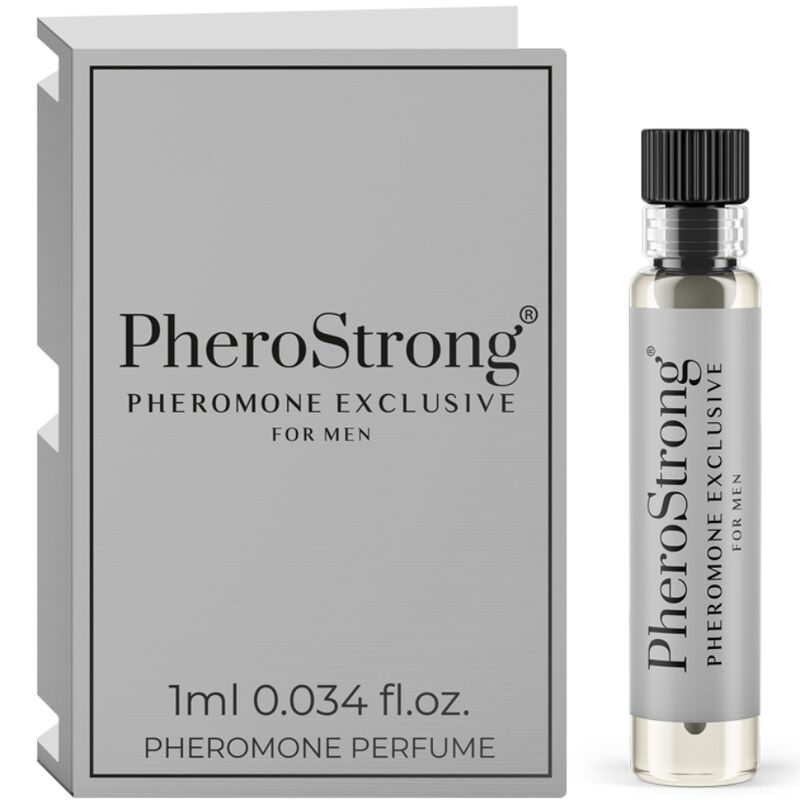 Imagen que nos facilita PHEROSTRONG de su producto erótico PHEROSTRONG - PERFUME CON FEROMONAS EXCLUSIVE PARA HOMBRE 1 ML para nuestra categoría "DROGUERÍA |Perfumes".