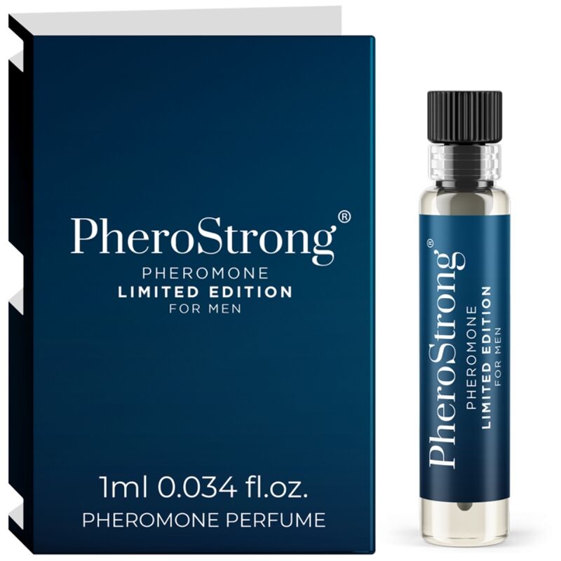 Imagen que nos facilita PHEROSTRONG de su producto erótico PHEROSTRONG - PERFUME CON FEROMONAS LIMITED EDITION PARA HOMBRE 1 ML para nuestra categoría "DROGUERÍA |Perfumes".