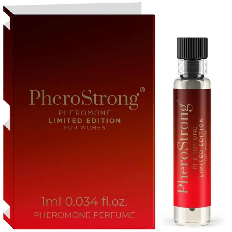 Imagen que nos facilita PHEROSTRONG de su producto erótico PHEROSTRONG - PERFUME CON FEROMONAS LIMITED EDITION PARA MUJER 1 ML para nuestra categoría "DROGUERÍA |Perfumes".