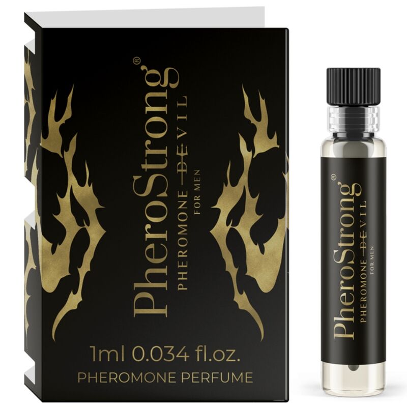 Imagen que nos facilita PHEROSTRONG de su producto erótico PHEROSTRONG - PERFUME CON FEROMONAS DEVIL PARA HOMBRE 1 ML para nuestra categoría "DROGUERÍA |Perfumes".