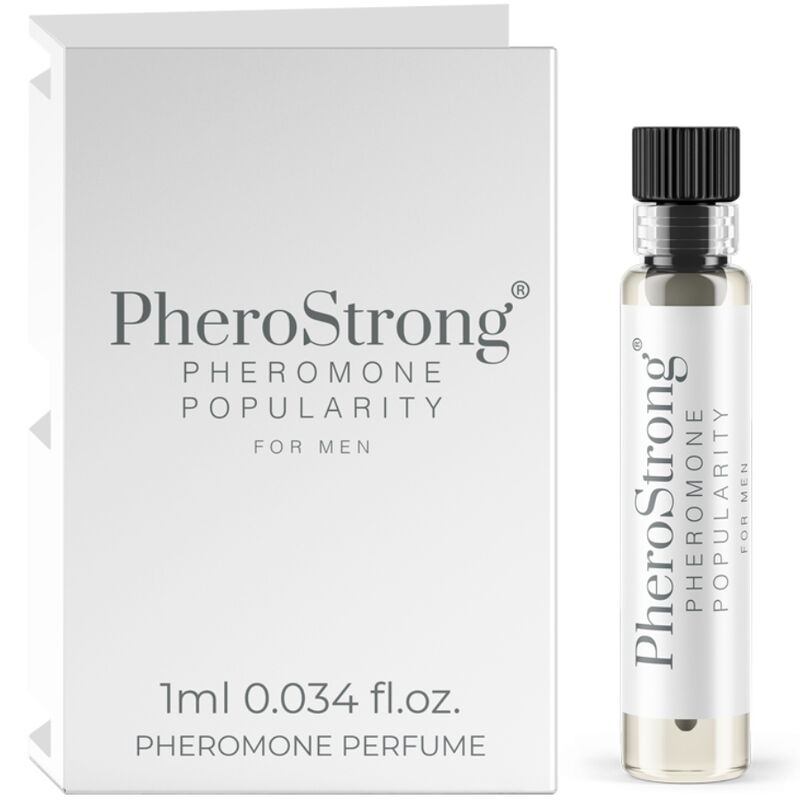 Imagen que nos facilita PHEROSTRONG de su producto erótico PHEROSTRONG - PERFUME CON FEROMONAS POPULARITY PARA HOMBRE 1 ML para nuestra categoría "DROGUERÍA |Perfumes".