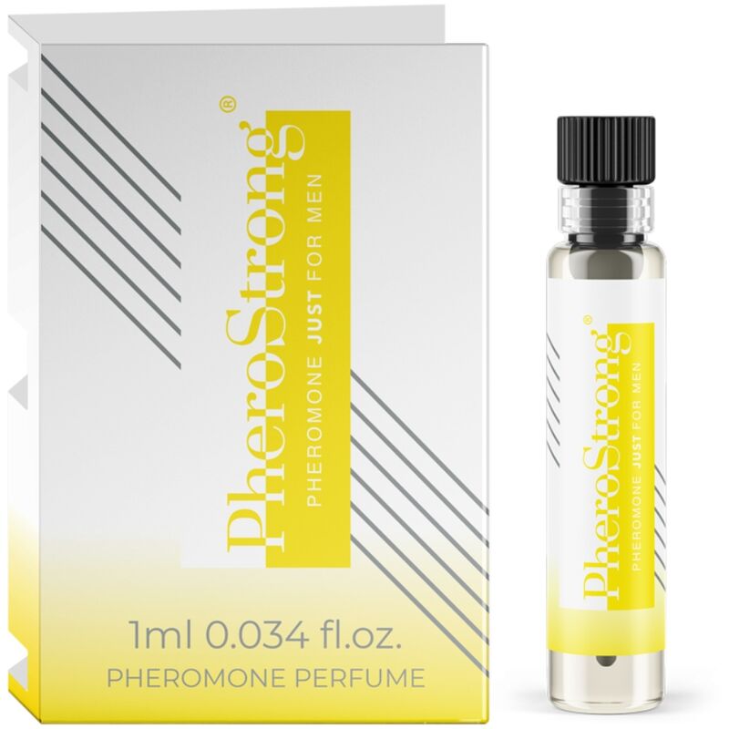 Imagen que nos facilita PHEROSTRONG de su producto erótico PHEROSTRONG - PERFUME CON FEROMONAS JUST PARA HOMBRE 1 ML para nuestra categoría "DROGUERÍA |Perfumes".