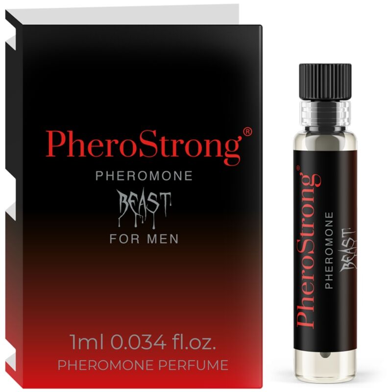 Imagen que nos facilita PHEROSTRONG de su producto erótico PHEROSTRONG - PERFUME CON FEROMONAS BEAST PARA HOMBRE 1 ML para nuestra categoría "DROGUERÍA |Perfumes".