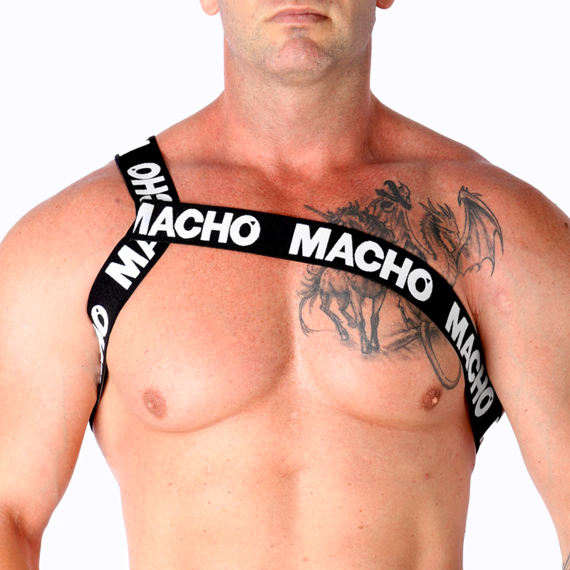 Imagen que nos facilita MACHO UNDERWEAR de su producto erótico MACHO - ARNES ROMANO BLANCO S/M para nuestra categoría "MODA & LENCERÍA|Lencería Hombre|Arneses Hombre".