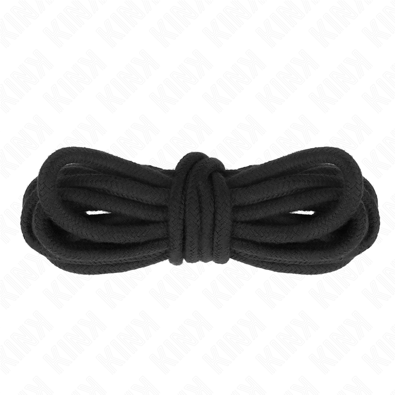 Imagen que nos facilita KINK ROPE ARTS de su producto erótico KINK - CUERDA DE ALGODÓN 10 METROS NEGRO para nuestra categoría "BDSM & BONDAGE |Bondage|Cuerdas".