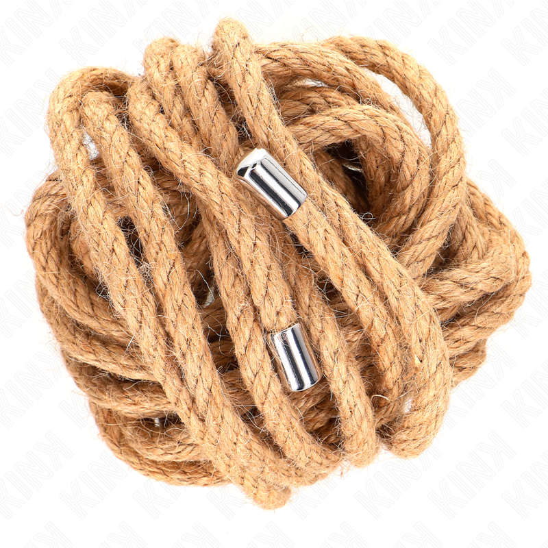 Imagen que nos facilita KINK ROPE ARTS de su producto erótico KINK - CUERDA DE CÁÑAMO 5 METROS CON CABEZA DE METAL para nuestra categoría "BDSM & BONDAGE |Bondage|Cuerdas".