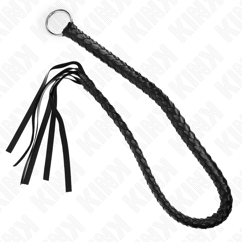 Imagen que nos facilita KINK IMPACT & TOUCH de su producto erótico KINK - LÁTIGO DE SERPIENTE CON ANILLO DE MANO NEGRO 65 CM para nuestra categoría "BDSM & BONDAGE |Artículos BDSM|Látigos BDSM".