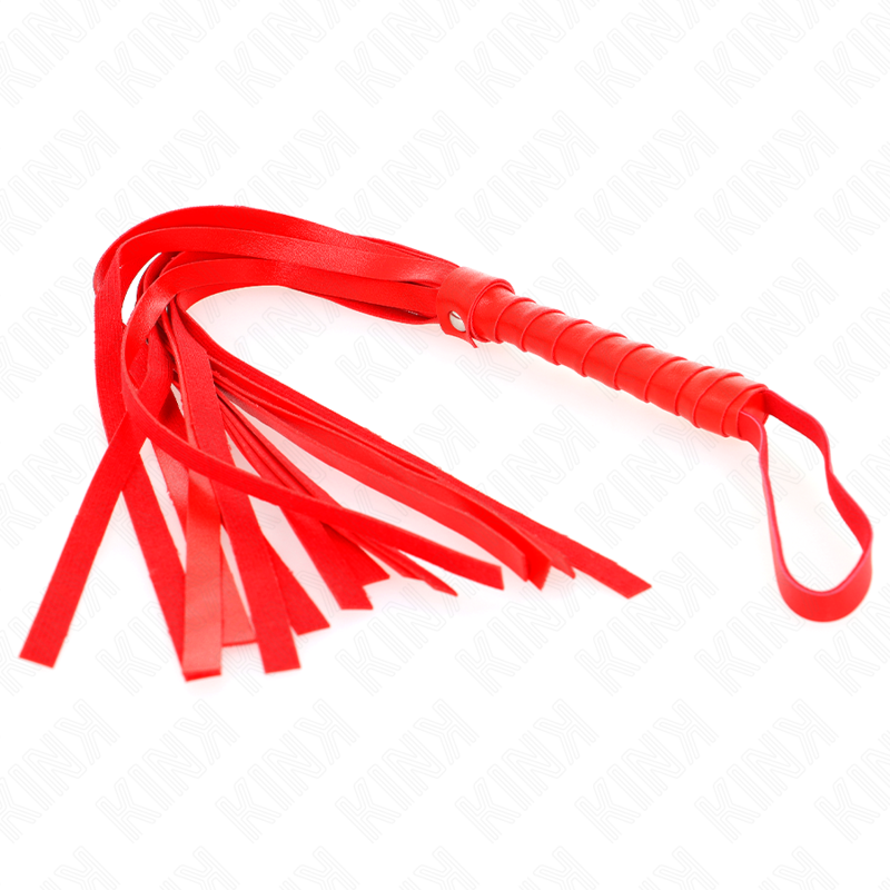 Imagen que nos facilita KINK IMPACT & TOUCH de su producto erótico KINK - LÁTIGO SIMPLE ROJO 45 CM para nuestra categoría "BDSM & BONDAGE |Artículos BDSM|Látigos BDSM".