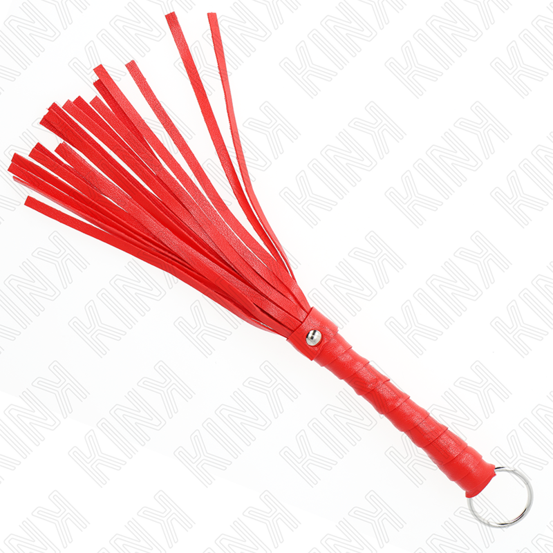 Imagen que nos facilita KINK IMPACT & TOUCH de su producto erótico KINK - LÁTIGO SIMPLE MINI ROJO 28 CM para nuestra categoría "BDSM & BONDAGE |Artículos BDSM|Látigos BDSM".