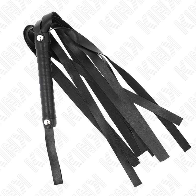 Imagen que nos facilita KINK IMPACT & TOUCH de su producto erótico KINK - LÁTIGO DE COLA ANCHA NEGRO 48.5 CM para nuestra categoría "BDSM & BONDAGE |Artículos BDSM|Látigos BDSM".