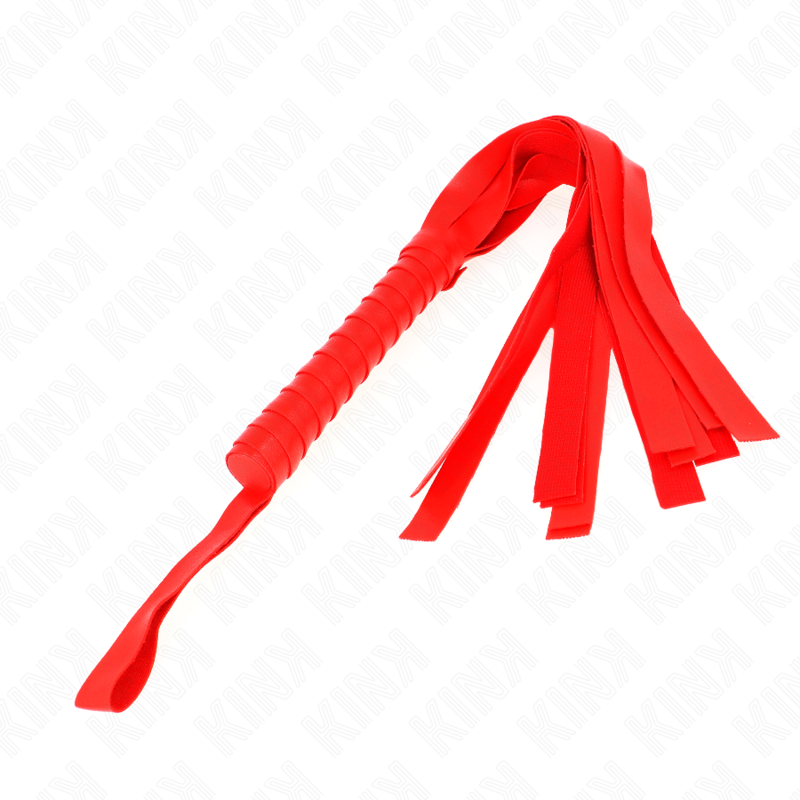 Imagen que nos facilita KINK IMPACT & TOUCH de su producto erótico KINK - LÁTIGO DE COLA ANCHA ROJO 48.5 CM para nuestra categoría "BDSM & BONDAGE |Artículos BDSM|Látigos BDSM".