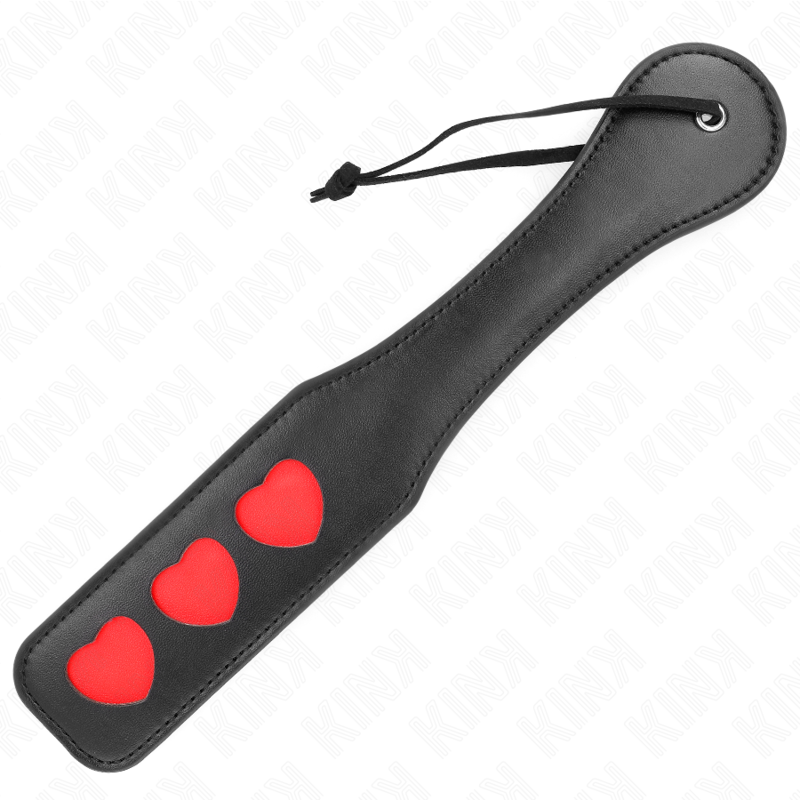 Imagen que nos facilita KINK IMPACT & TOUCH de su producto erótico KINK - PALA CORAZONES 32 X 6 CM para nuestra categoría "BDSM & BONDAGE |Artículos BDSM|Palas BDSM".