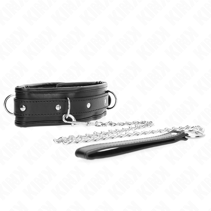 Imagen que nos facilita KINK COLLAR & GAG de su producto erótico KINK - COLLAR CON CORREA 65 CM PESADO MODELO 1 AJUSTABLE 36.5-50 CM para nuestra categoría "BDSM & BONDAGE |Bondage|Collares".