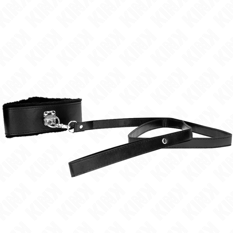 Imagen que nos facilita KINK COLLAR & GAG de su producto erótico KINK - COLLAR CON CORREA 116 CM CON TACHUELAS PLATEADAS MODELO 4 NEGRO AJUSTABLE 40-48 CM X 6 CM para nuestra categoría "BDSM & BONDAGE |Bondage|Collares".