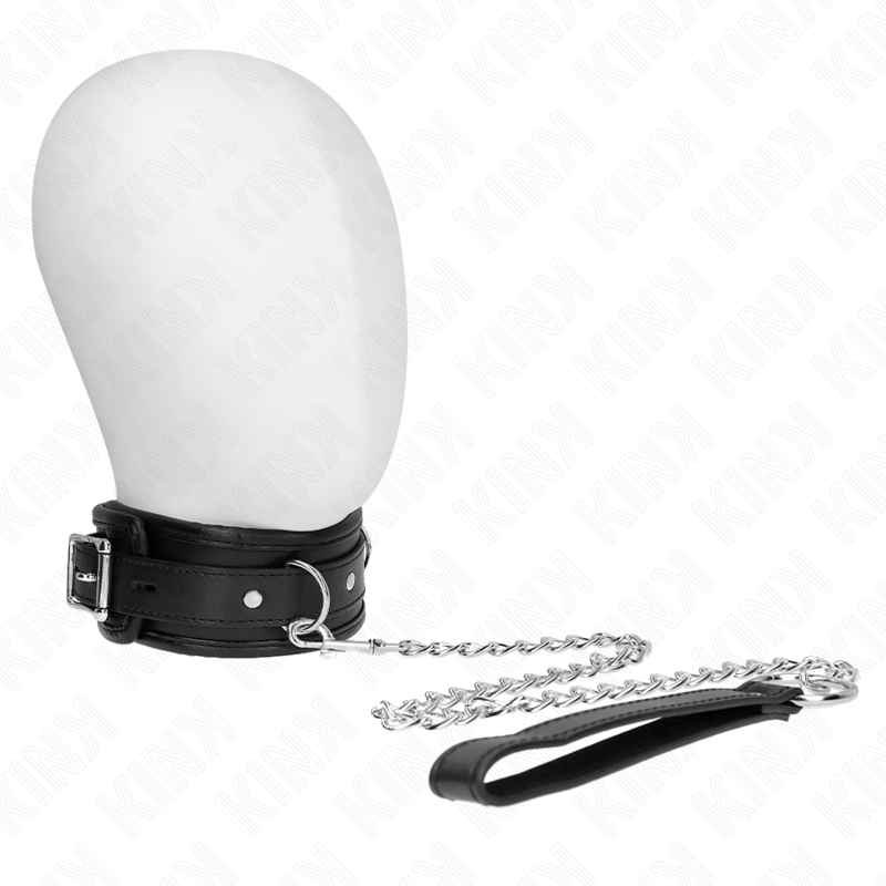 Imagen que nos facilita KINK COLLAR & GAG de su producto erótico KINK - COLLAR CON CORREA 65 CM MODELO BÁSICO MODELO 1 53 X 6 CM para nuestra categoría "BDSM & BONDAGE |Bondage|Collares".