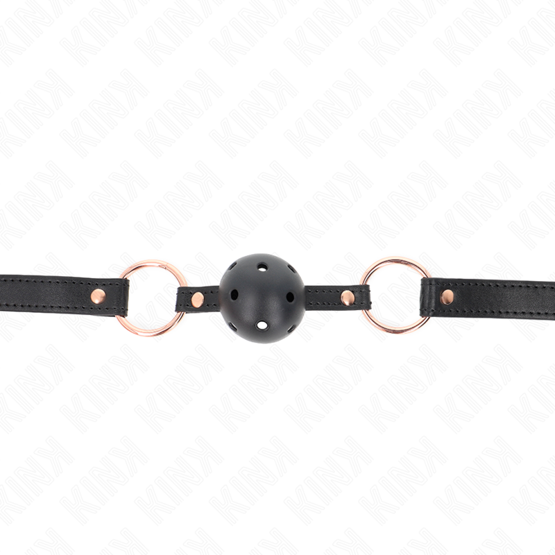 Imagen que nos facilita KINK COLLAR & GAG de su producto erótico KINK - MORDAZA DE BOLA 4 CM DE TPE PREMIUM 60 x 2 CM para nuestra categoría "BDSM & BONDAGE |Bondage|Mordazas".