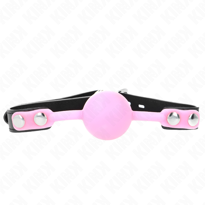 Imagen que nos facilita KINK COLLAR & GAG de su producto erótico KINK - MORDAZA DE BOLA 4 CM DE SILICONA LUMINOSA 60 x 2 CM para nuestra categoría "BDSM & BONDAGE |Bondage|Mordazas".