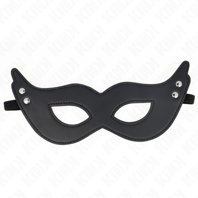 Imagen que nos facilita KINK MASKED ALLURE de su producto erótico KINK - MÁSCARA DE POLIPIEL CON REMACHES MODELO 1 26 x 8 CM para nuestra categoría "BDSM & BONDAGE |Bondage|Máscaras".