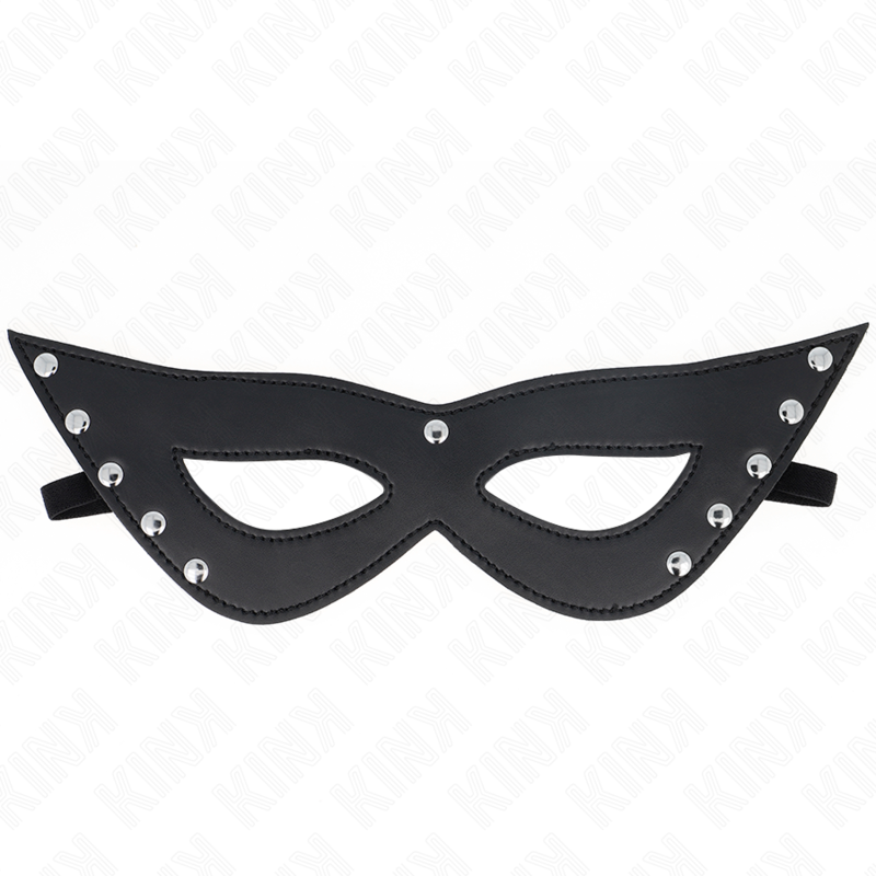 Imagen que nos facilita KINK MASKED ALLURE de su producto erótico KINK - MÁSCARA CON 5 REMACHES 28 x 8 CM para nuestra categoría "BDSM & BONDAGE |Bondage|Máscaras".