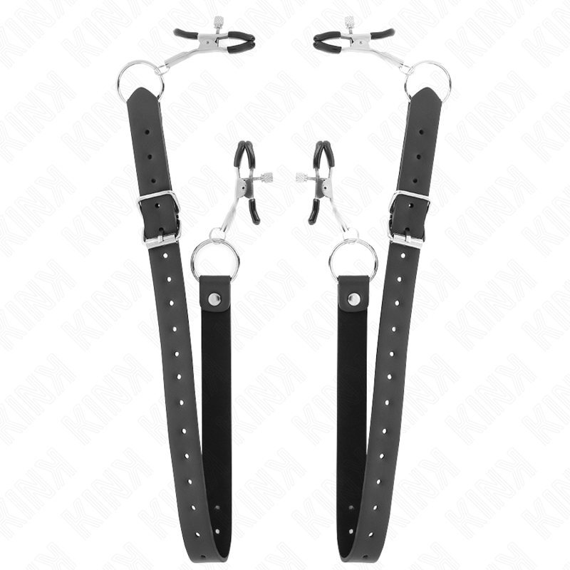 Imagen que nos facilita KINK NIPPLE GRIP de su producto erótico KINK - PINZAS PARA CLÍTORIS 4 ENGANCHES AJUSTABLE 34-48 CM para nuestra categoría "BDSM & BONDAGE |Artículos BDSM|Pinzas Clítoris BDSM".