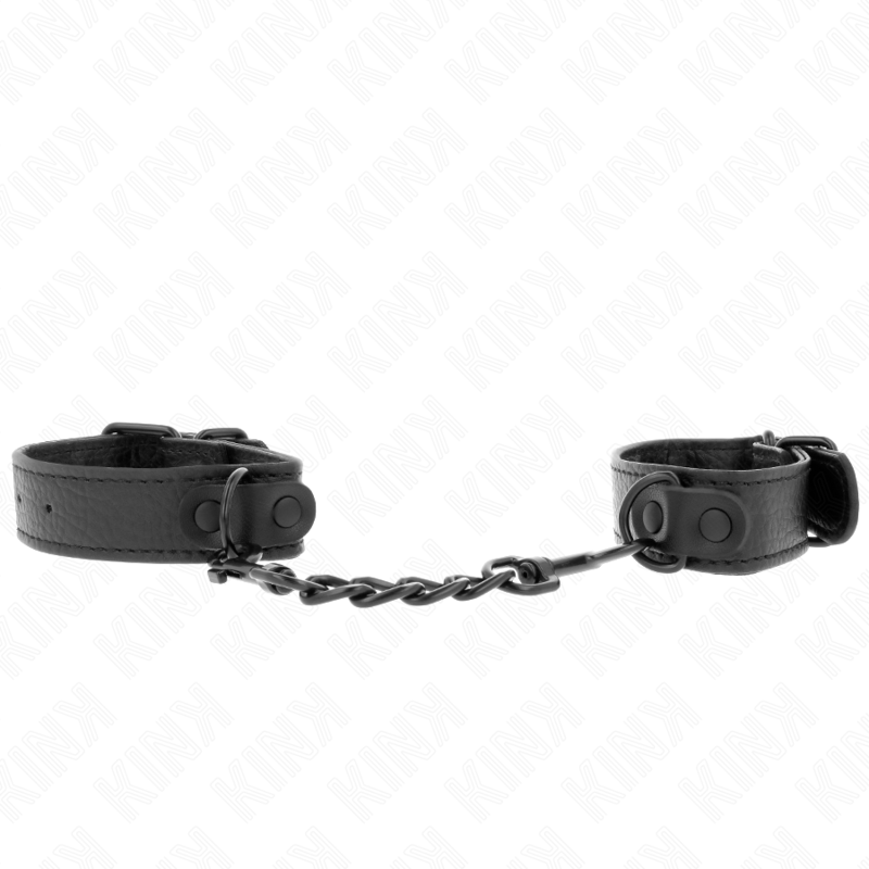 Imagen que nos facilita KINK WRIST RESTRAINT de su producto erótico KINK - MUÑEQUERAS PARA PRINCIPIANTES AJUSTABLE 13-23 CM X 2.2 CM para nuestra categoría "BDSM & BONDAGE |Bondage|Esposas de fijación".