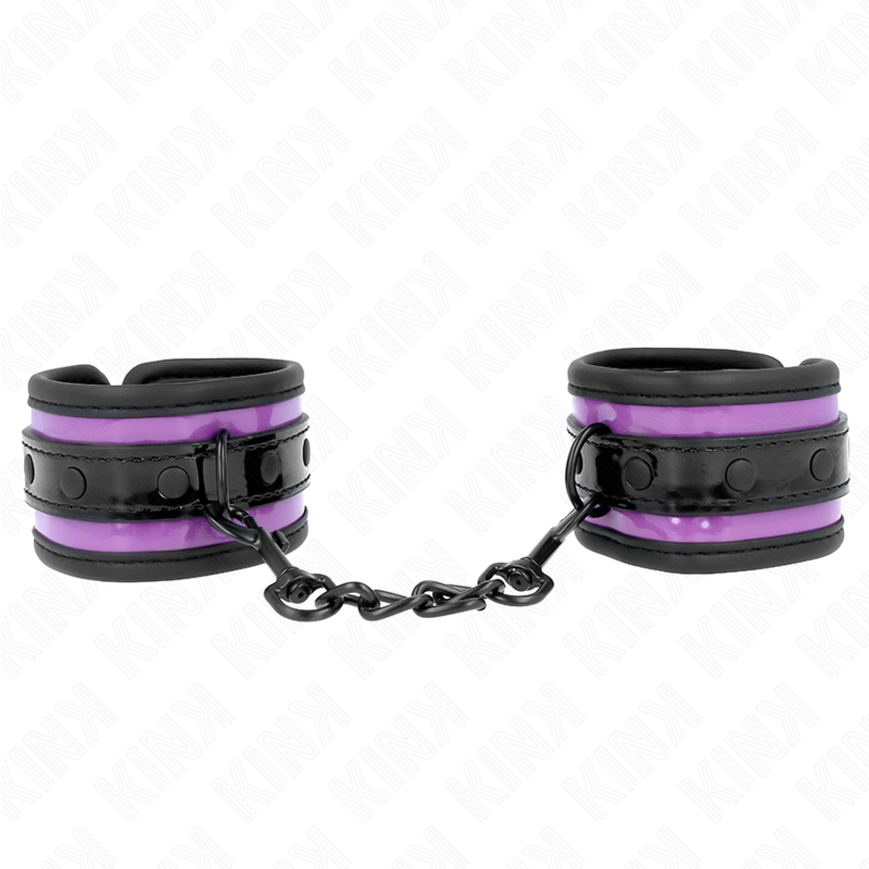 Imagen que nos facilita KINK WRIST RESTRAINT de su producto erótico KINK - MUÑEQUERAS NEOPRENO LILA AJUSTABLE 21-28 CM X 5 CM para nuestra categoría "BDSM & BONDAGE |Bondage|Esposas de fijación".