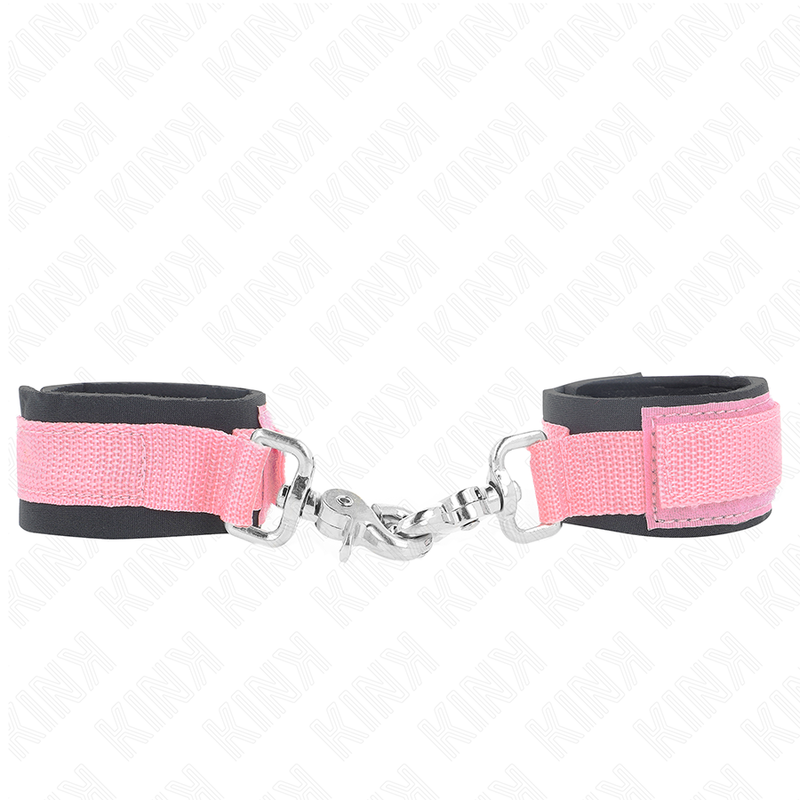 Imagen que nos facilita KINK WRIST RESTRAINT de su producto erótico KINK - MUÑEQUERAS NEOPRENO AJUSTABLE ROSA AJUSTABLE 22-34 CM para nuestra categoría "BDSM & BONDAGE |Bondage|Esposas de fijación".