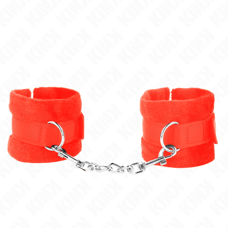 Imagen que nos facilita KINK WRIST RESTRAINT de su producto erótico KINK - MUÑEQUERAS PARA PRINCIPIANTES ROJO 30 X 7 CM para nuestra categoría "BDSM & BONDAGE |Bondage|Esposas de fijación".