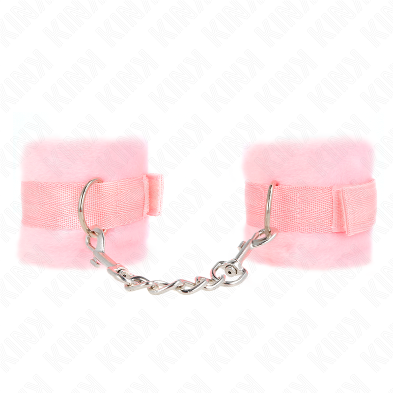 Imagen que nos facilita KINK WRIST RESTRAINT de su producto erótico KINK - MUÑEQUERAS PARA PRINCIPIANTES ROSA 30 X 7 CM para nuestra categoría "BDSM & BONDAGE |Bondage|Esposas de fijación".