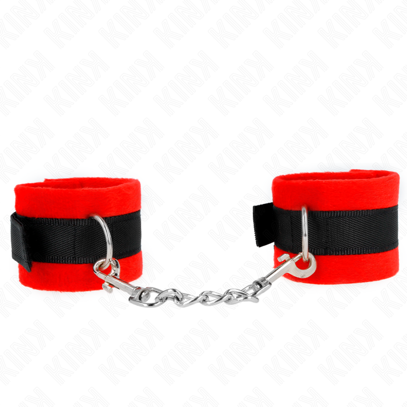 Imagen que nos facilita KINK WRIST RESTRAINT de su producto erótico KINK - MUÑEQUERAS PARA PRINCIPIANTES NEGRO-ROJO 30 X 7 CM para nuestra categoría "BDSM & BONDAGE |Bondage|Esposas de fijación".