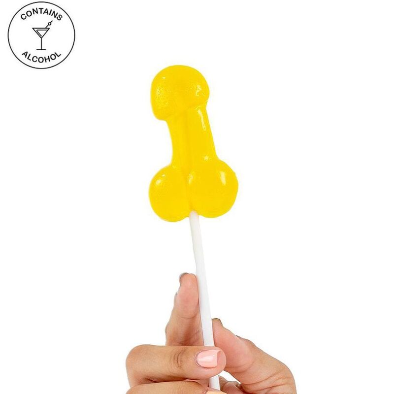 Imagen que nos facilita SECRETPLAY COSMETIC de su producto erótico SECRETPLAY - PIRULETA PENE GOMINOLA CON ALCOHOL PIÑA COLADA para nuestra categoría "ARTÍCULOS VARIOS|Dulces|Golosinas Divertidas con Alcohol".