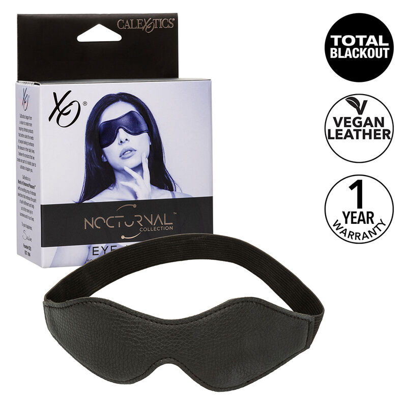 Imagen que nos facilita CALEXOTICS de su producto erótico CALEXOTICS - NOCTURNAL ANTIFAZ CUERO NEGRO para nuestra categoría "BDSM & BONDAGE |Bondage|Antifaces".