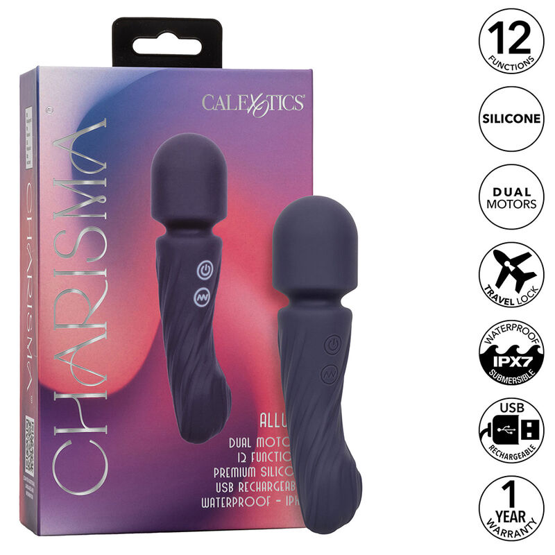 Imagen que nos facilita CALEXOTICS de su producto erótico CALEXOTICS - CHARISMA ALLURE MASAJEADOR DOBLE MOTOR 12 FUNCIONES 17