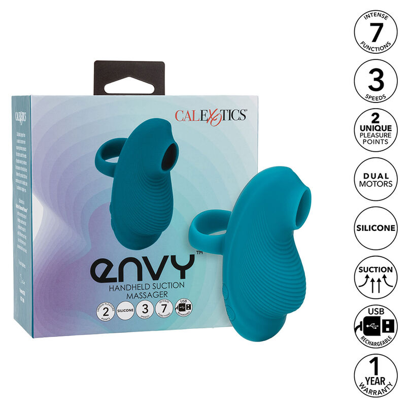 Imagen que nos facilita CALEXOTICS de su producto erótico CALEXOTICS - ENVY MASAJEADOR DE BOLA RODANTE 7 VIBRACIONES AZUL para nuestra categoría "JUGUETES BIENESTAR |Vibradores|Vibradores Dedo".