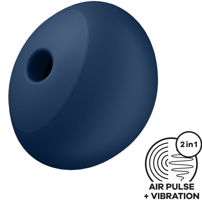 Imagen que nos facilita SATISFYER AIR PULSE de su producto erótico SATISFYER - AIR POWER 4 ESTIMULADOR & VIBRADOR 12 VIBRACIONES AZUL para nuestra categoría "JUGUETES BIENESTAR |Juguetes para Mujeres|Estimuladores|Succionadores con vibración".