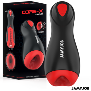 Imagen que nos facilita JAMYJOB de su producto erótico JAMYJOB - CORE-X MASTURBADOR AUTOMÁTICO 5 MODOS SUCCIÓN Y VIBRACIÓN para nuestra categoría "JUGUETES BIENESTAR |Juguetes para Hombres|Masturbador Automatico".