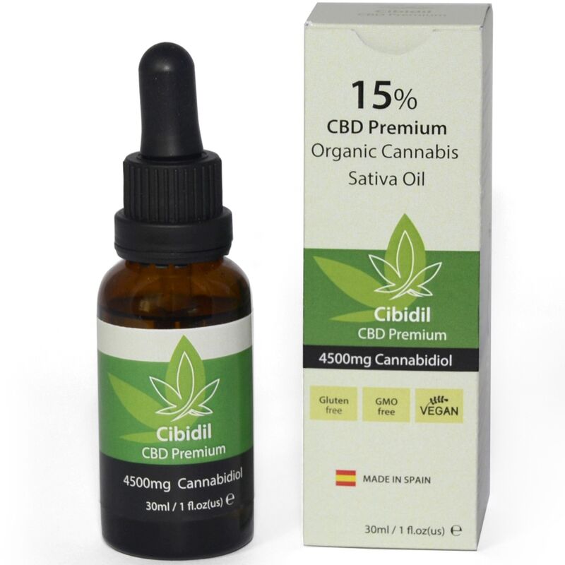 Imagen que nos facilita 500COSMETICS de su producto erótico 500 COSMETICS - CIBIDIL RELAJANTE ACEITE CBD 15 % 30 ML para nuestra categoría "DROGUERÍA |Complementos Alimenticios".