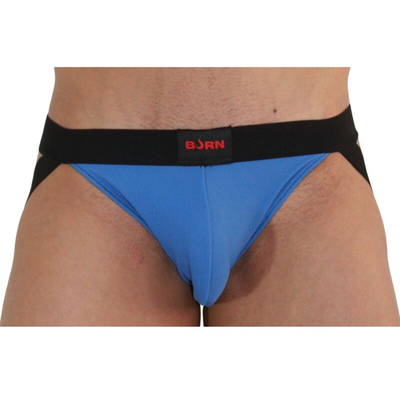 Imagen que nos facilita BURN de su producto erótico BURN - 008 JOCK AZUL / NEGRO S para nuestra categoría "MODA & LENCERÍA|Lencería Hombre|Jockstraps".