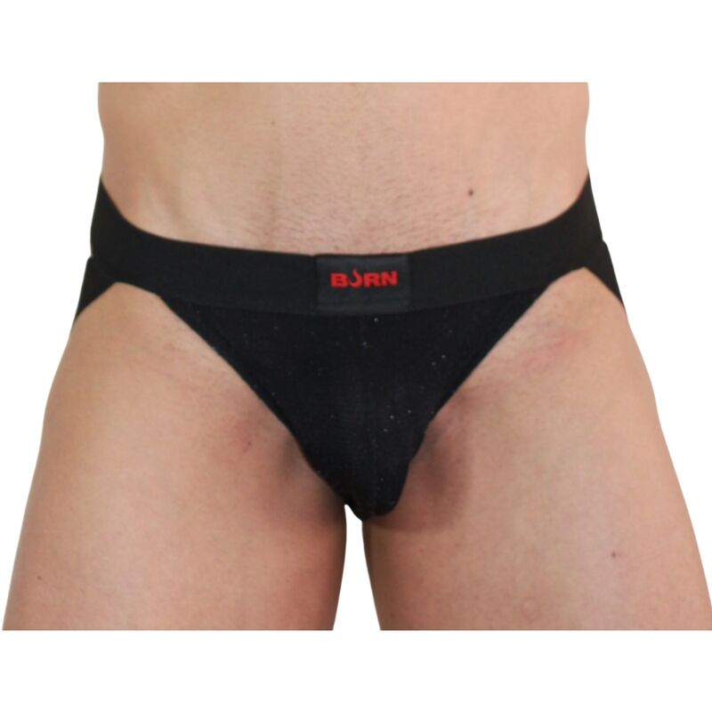 Imagen que nos facilita BURN de su producto erótico BURN - 003 JOCK BRILLANTE NEGRO XL para nuestra categoría "MODA & LENCERÍA|Lencería Hombre|Jockstraps".