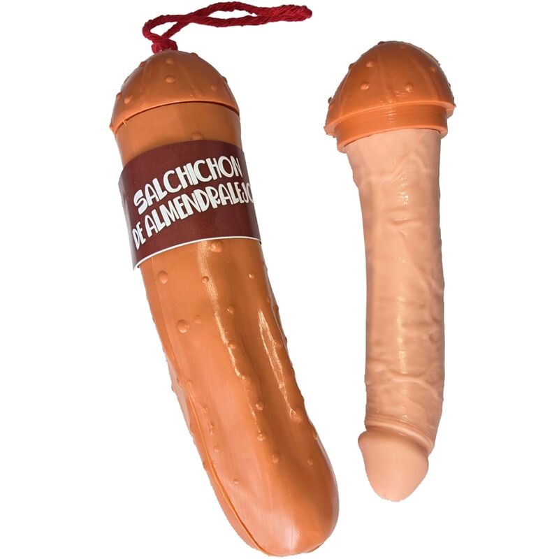 Imagen que nos facilita DIABLO PICANTE de su producto erótico DIABLO PICANTE - DILDO SALCHICHON DE ALMENDRALEJO EXTRA para nuestra categoría "ARTÍCULOS VARIOS|Articulos divertidos|Juegos Despedidas".