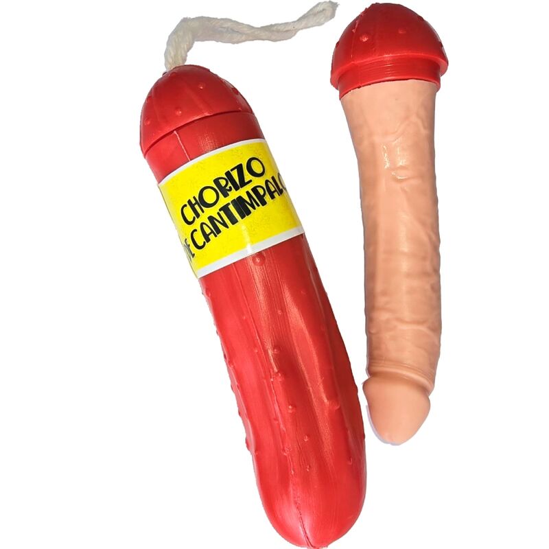 Imagen que nos facilita DIABLO PICANTE de su producto erótico DIABLO PICANTE - DILDO CHORIZO CANTIPALO PICANTE para nuestra categoría "ARTÍCULOS VARIOS|Articulos divertidos|Juegos Despedidas".