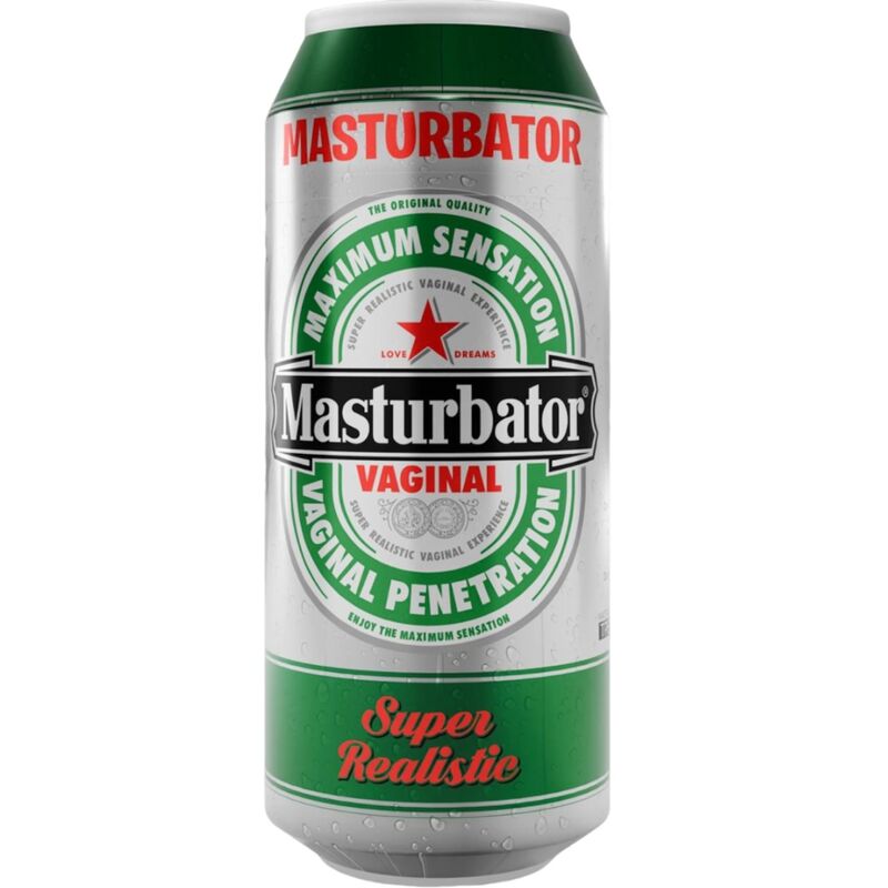 Imagen que nos facilita ALIVE de su producto erótico ALIVE - MASTURBADOR MASCULINO VAGINA LATA CERVEZA para nuestra categoría "JUGUETES BIENESTAR |Juguetes para Hombres|Vaginas sin vibración".