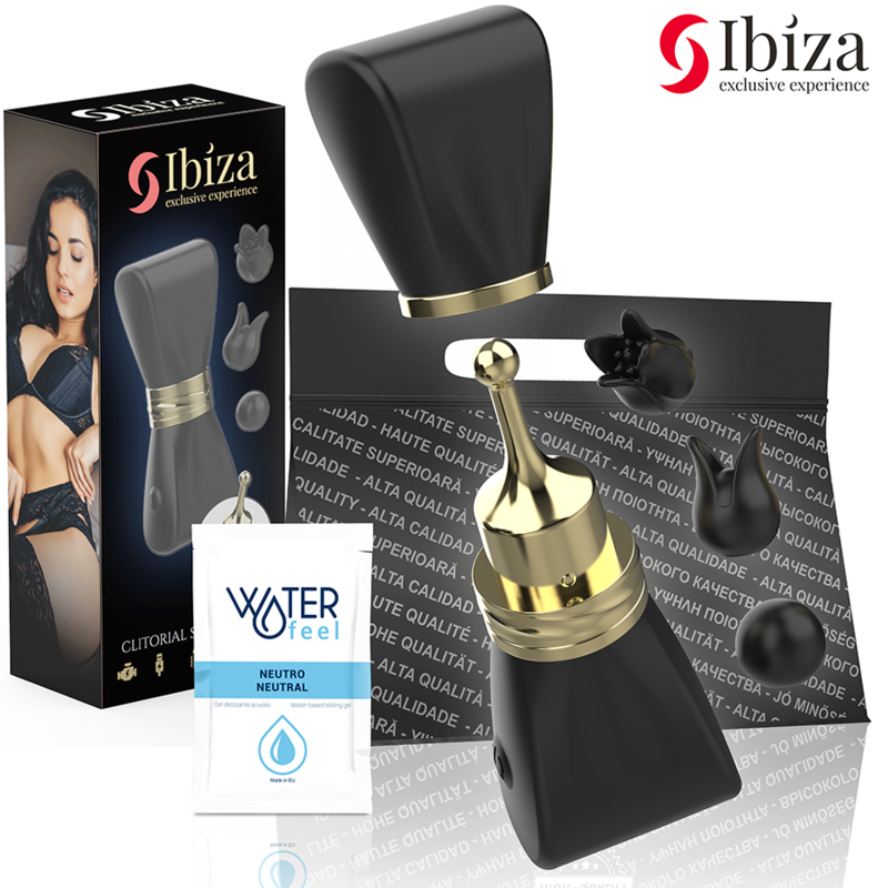 Imagen que nos facilita IBIZA TECHNOLOGY de su producto erótico IBIZA - SET ESTIMULADOR CLITORIS LAZO CON 3 CABEZALES para nuestra categoría "JUGUETES BIENESTAR |Juguetes para Mujeres|Estimuladores|Para Clítoris".