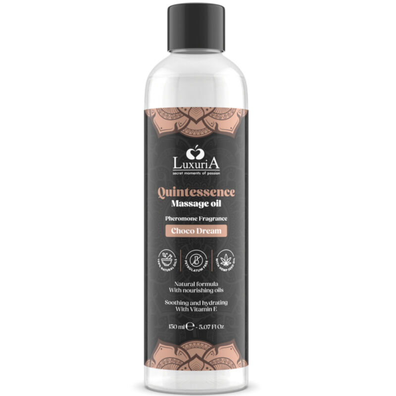 Imagen que nos facilita INTIMATELINE de su producto erótico INTIMATELINE LUXURIA - ACEITE DE MASAJES CHOCOLATE 150 ML para nuestra categoría "DROGUERÍA |Para Masajes|Aceites con Sabores".