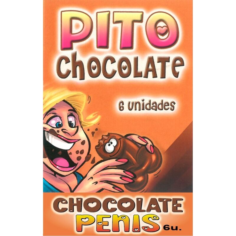 Imagen que nos facilita DIABLO PICANTE de su producto erótico DIABLO PICANTE - CAJA 6 CHOCOLATINAS FORMA PENE para nuestra categoría "ARTÍCULOS VARIOS|Articulos divertidos|Juegos Despedidas".