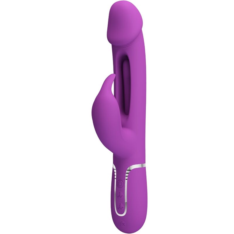 Imagen que nos facilita PRETTY LOVE de su producto erótico PRETTY LOVE - KAMPAS VIBRADOR RABBIT MULTIFUNCIÓN 3 EN 1 MORADO para nuestra categoría "JUGUETES BIENESTAR |Vibradores|Vibradores Rabbit".