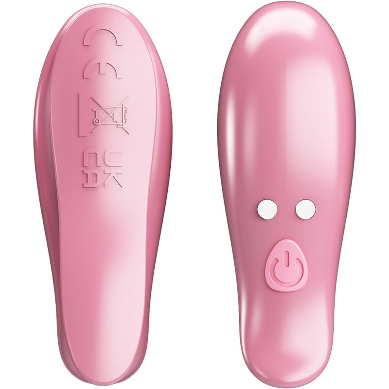 Imagen que nos facilita PRETTY LOVE de su producto erótico PRETTY LOVE - CAILEY PINZAS PARA PEZONES 10 VIBRACIONES CONTROL REMOTO ROSA para nuestra categoría "BDSM & BONDAGE |Artículos BDSM|Pinzas Pezones BDSM".