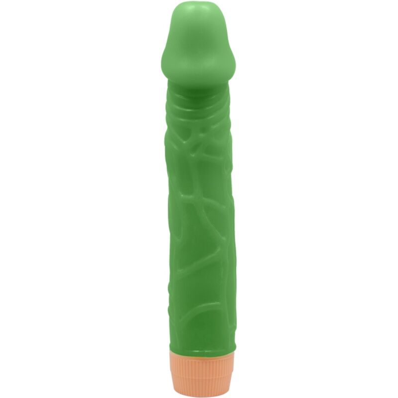 Imagen que nos facilita BAILE de su producto erótico BAILE - BILL VIBRADOR REALÍSTICO 22.5 CM VERDE para nuestra categoría "JUGUETES BIENESTAR |Vibradores|Vibradores HI-TECH".