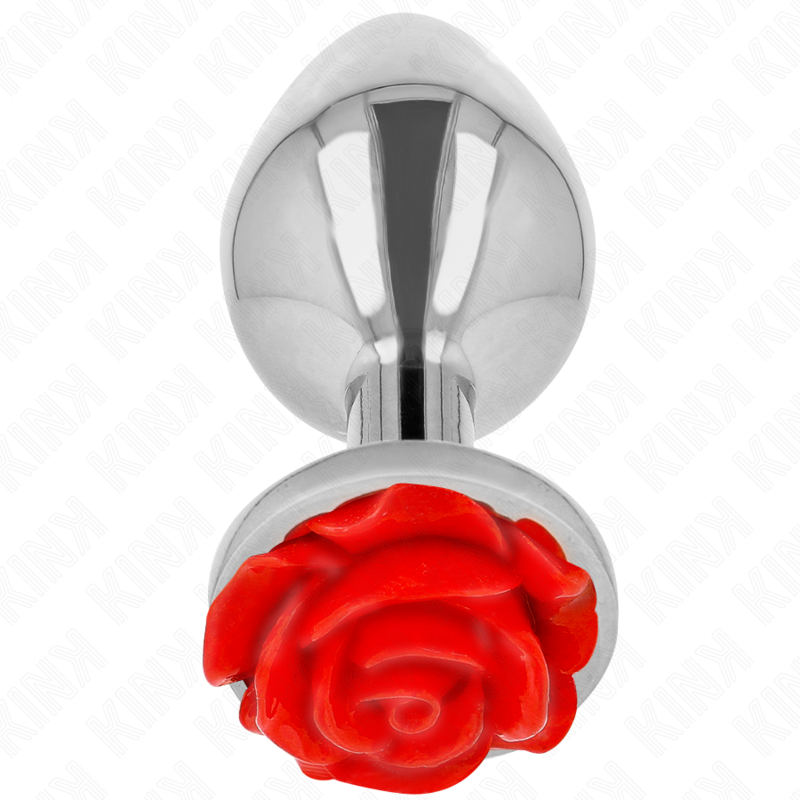 Imagen que nos facilita KINK PLEASURE PLUGS de su producto erótico KINK - PLUG ANAL ROSA ROJA TALLA L para nuestra categoría "BDSM & BONDAGE |Artículos BDSM|Plug Anal BDSM".